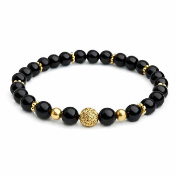 Bracelet  - Piton de la fournaise - obsidienne