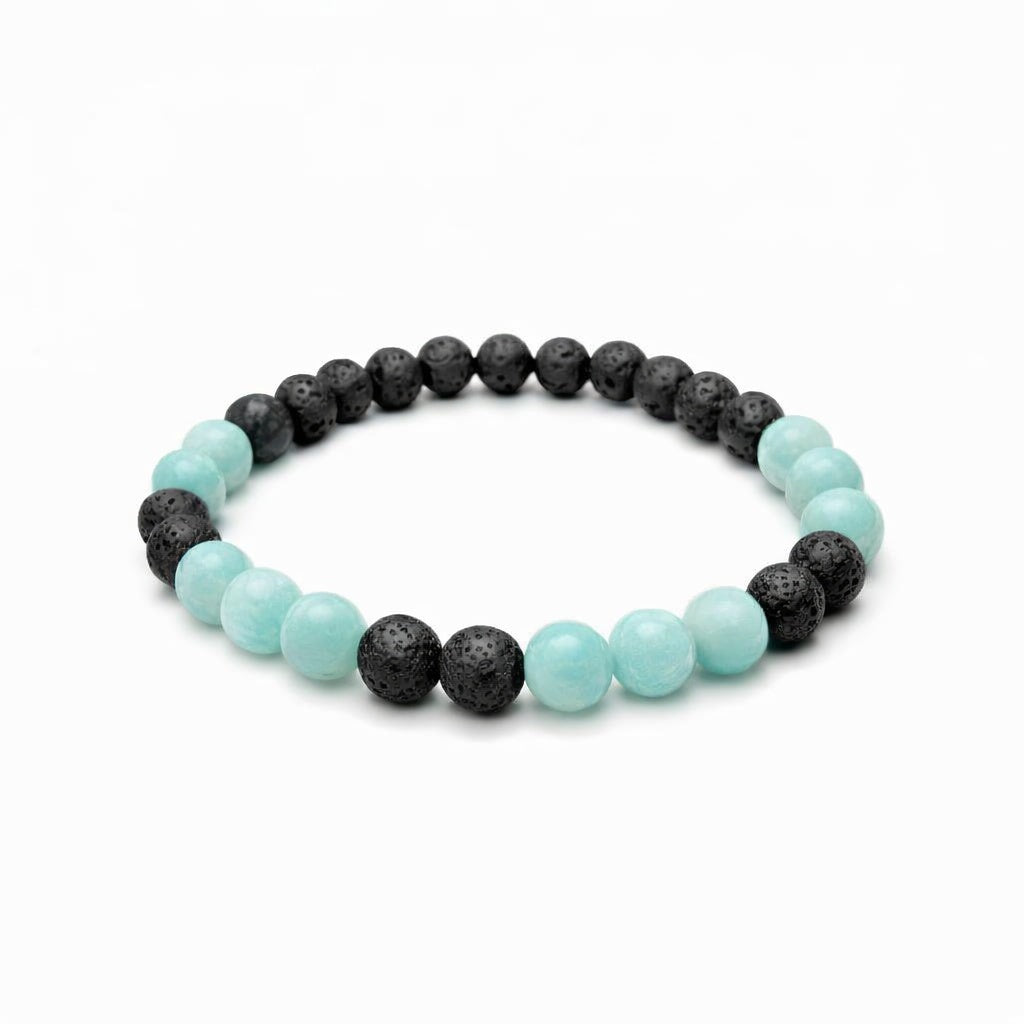 Bracelet trio - Ermitage - Amazonite | Lave