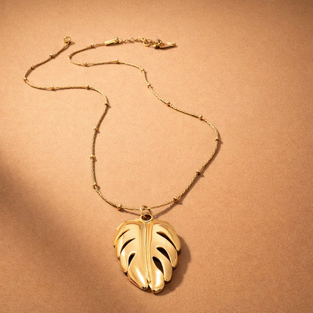 Collier - monstera