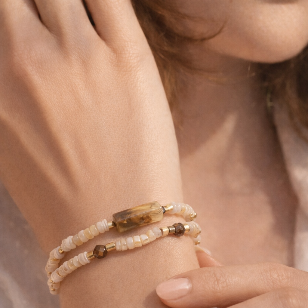ZARLOR – Bracelet duo rivage - Lagon sacré