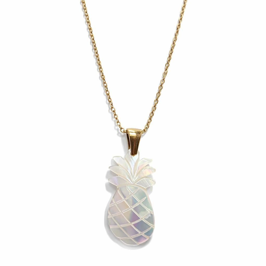 Collier - nacre ananas