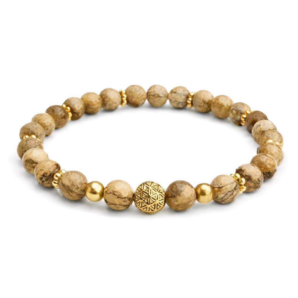 Bracelet - Dos d’Âne – Jaspe Paysage