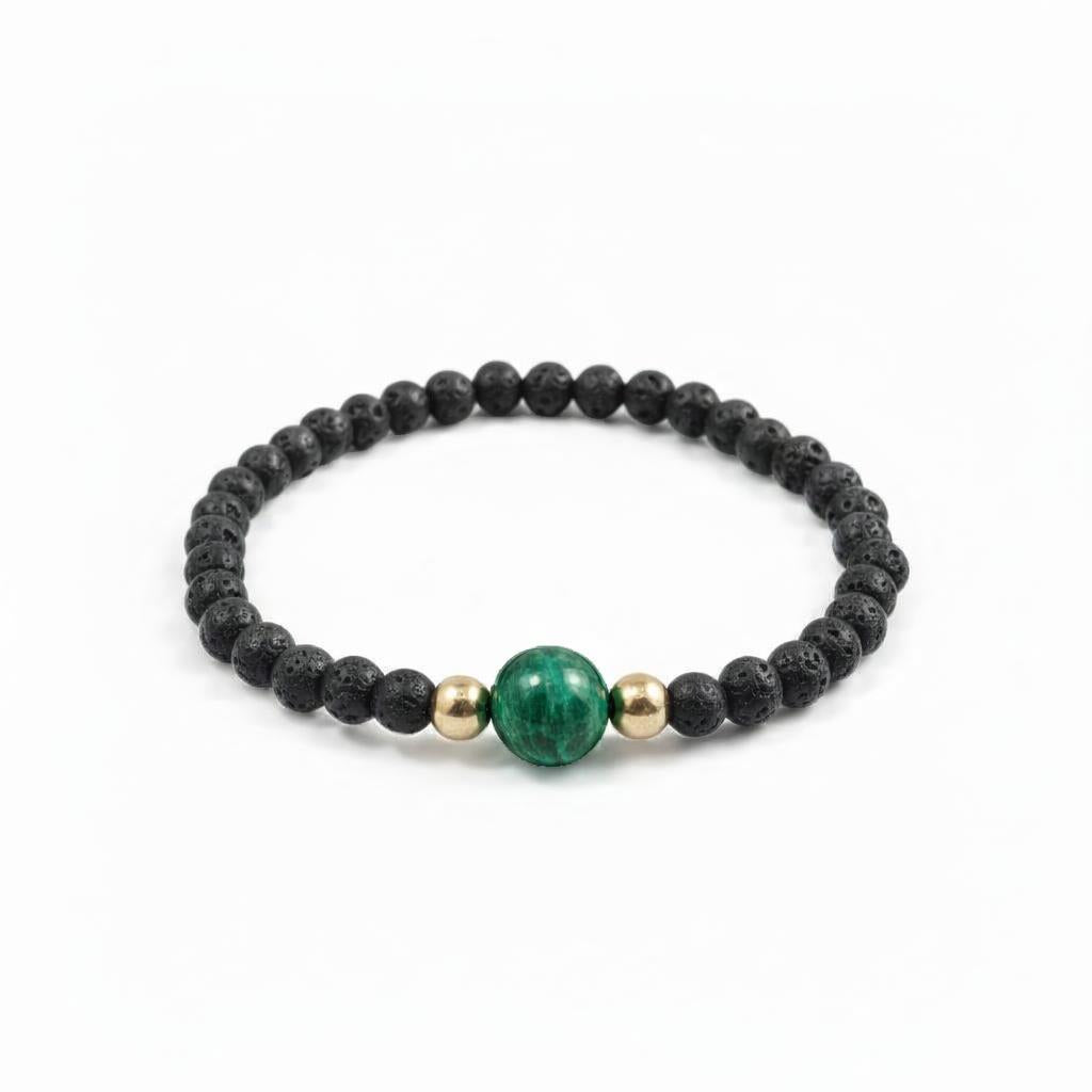 Bracelet - Bébour - Malachite | Lave